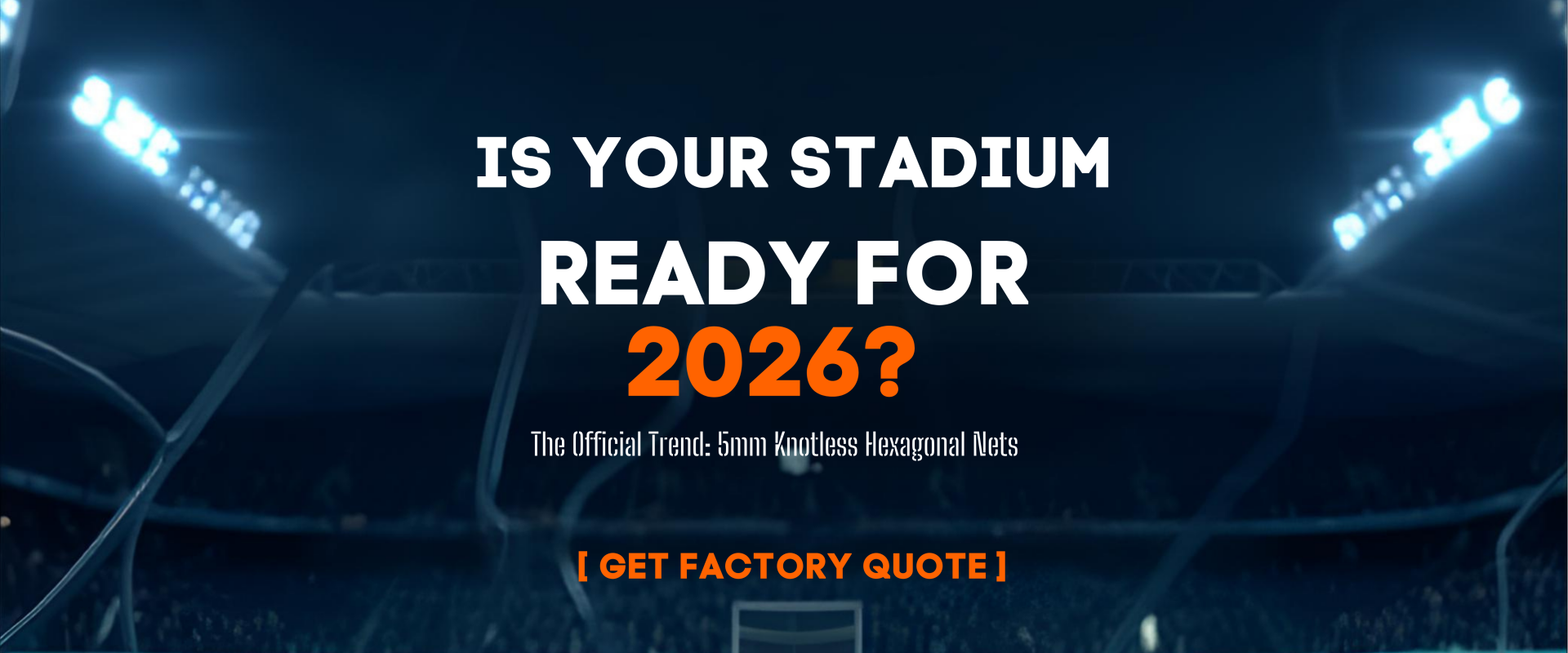 hexagonal soccer goal net